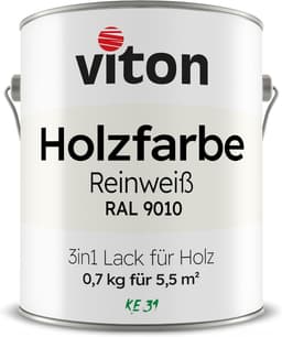 Viton Viton Holzfarbe RAL 9010 600 ml 3in1