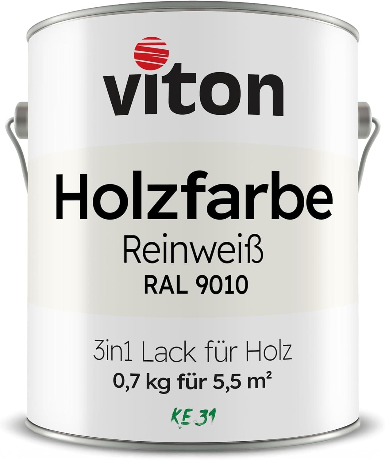 Viton Holzfarbe RAL 9010 600 ml 3in1