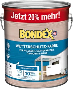 Bondex Bondex Wetterschutzfarbe Weiß 3 L