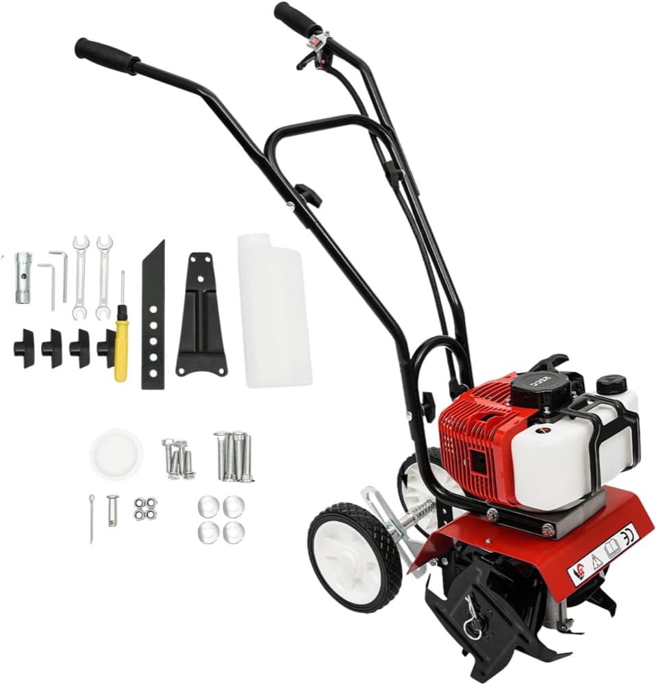 LENJKYYO Gartenfräse Benzin 52 cm³