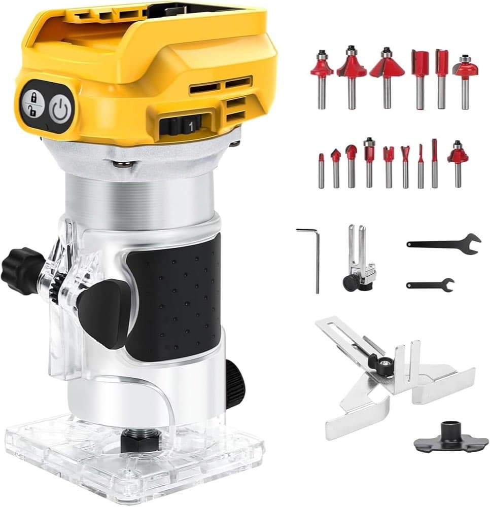 LIROPAU Akku-Oberfräse 1300 W (DeWalt-kompatibel)
