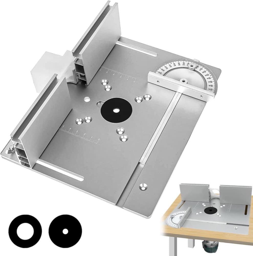 XMSZQU Einlegeplatte Set 240×200×5 mm Aluminium