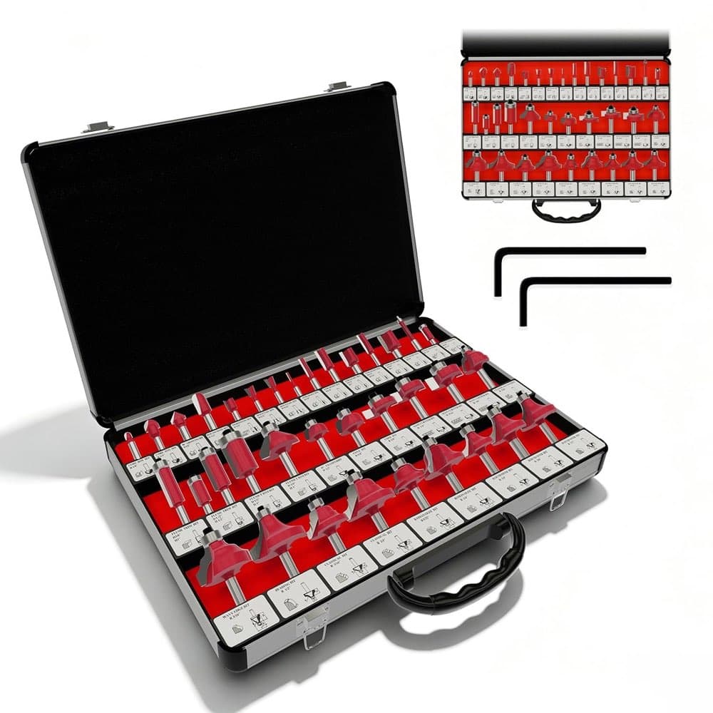 Testsieger CSOOM 35-teiliges 8-mm-Fräser-Set