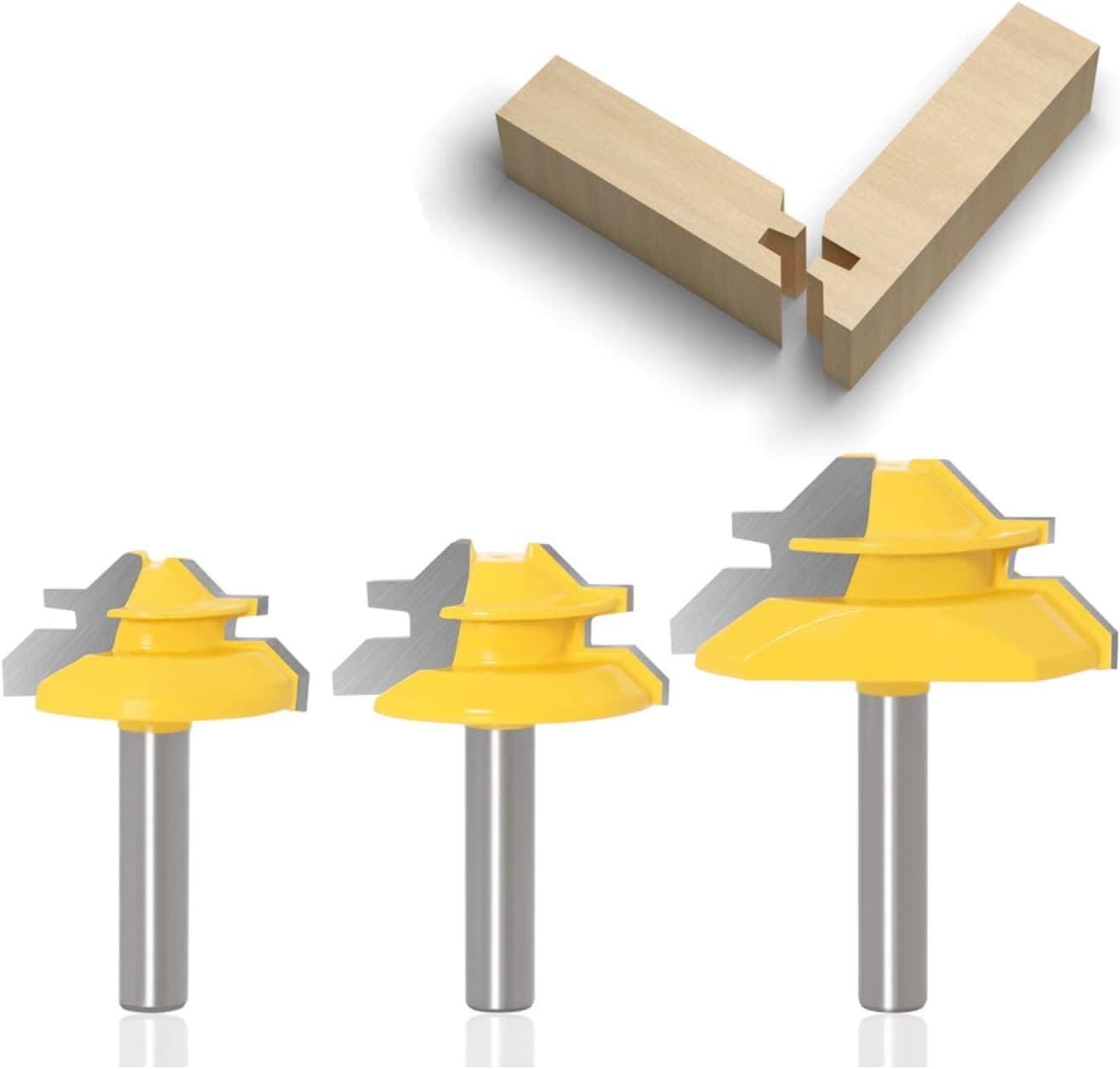 APlus 3-tlg. Lock-Miter-Set 8 mm