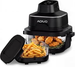 ADIVO ADIVO Glas-Airfryer 4 L / 1,5 L