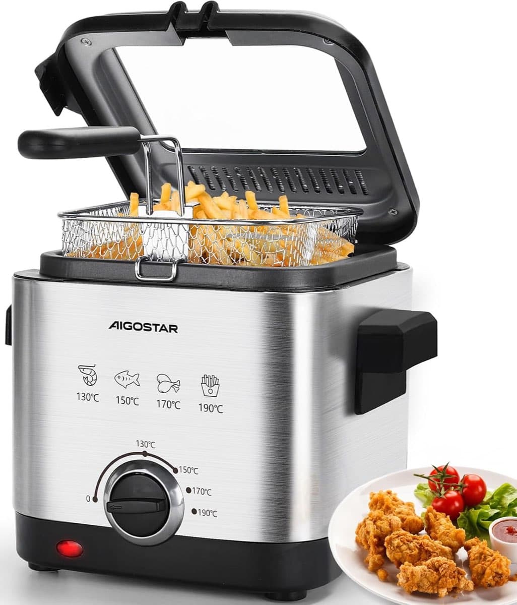 Mini-Fritteuse für 1–2 Personen