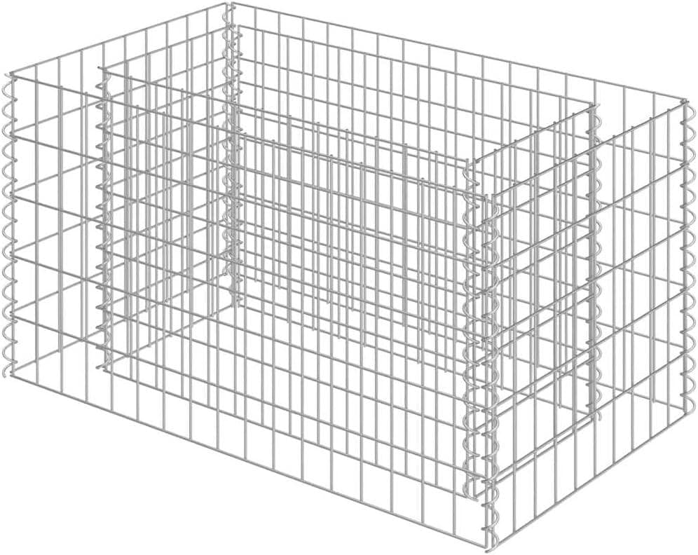 vidaXL Gabionen-Hochbeet 90 × 50 × 50 cm