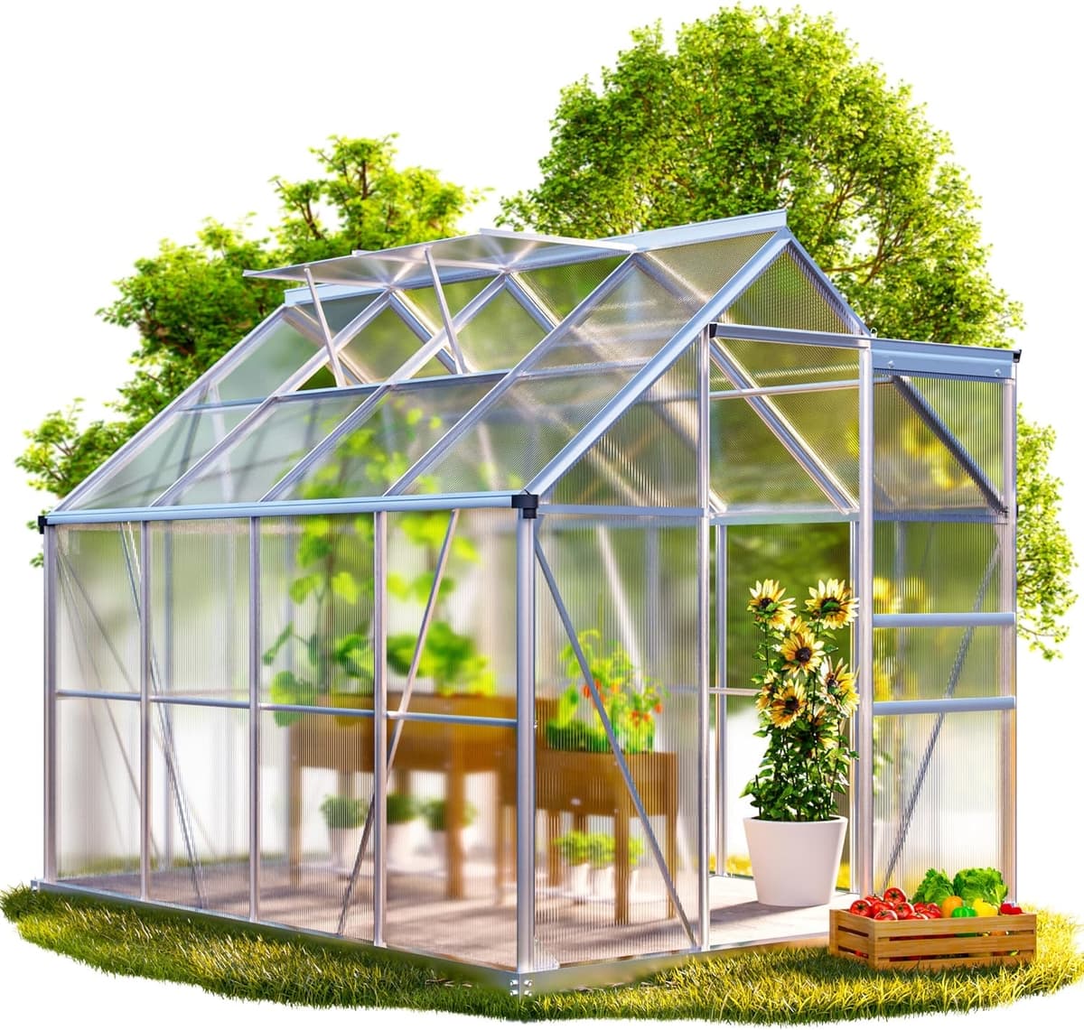 Gardebruk Gewächshaus Aluminium 4,8 m²