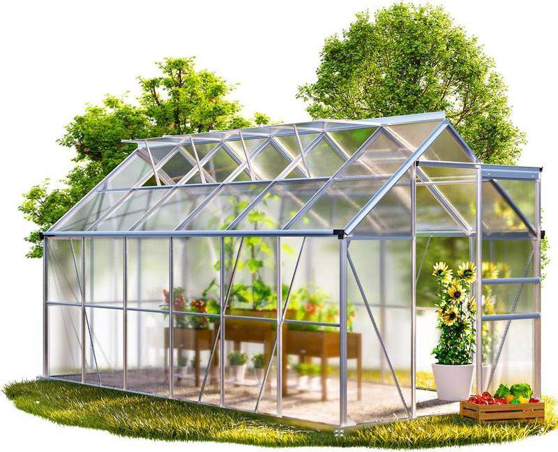 Gardebruk Gewächshaus Aluminium 7,2 m²