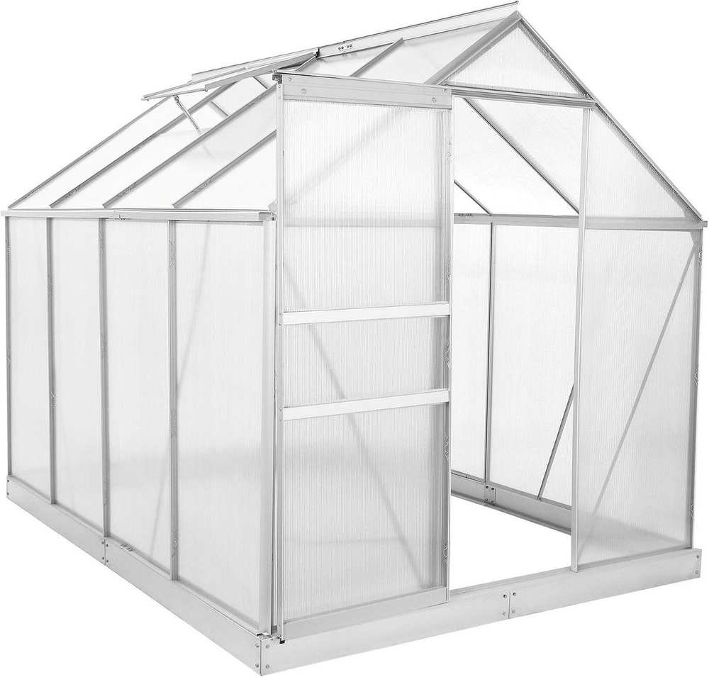 Zelsius Alu-Gewächshaus 6 mm (u. a. 250×190 cm)