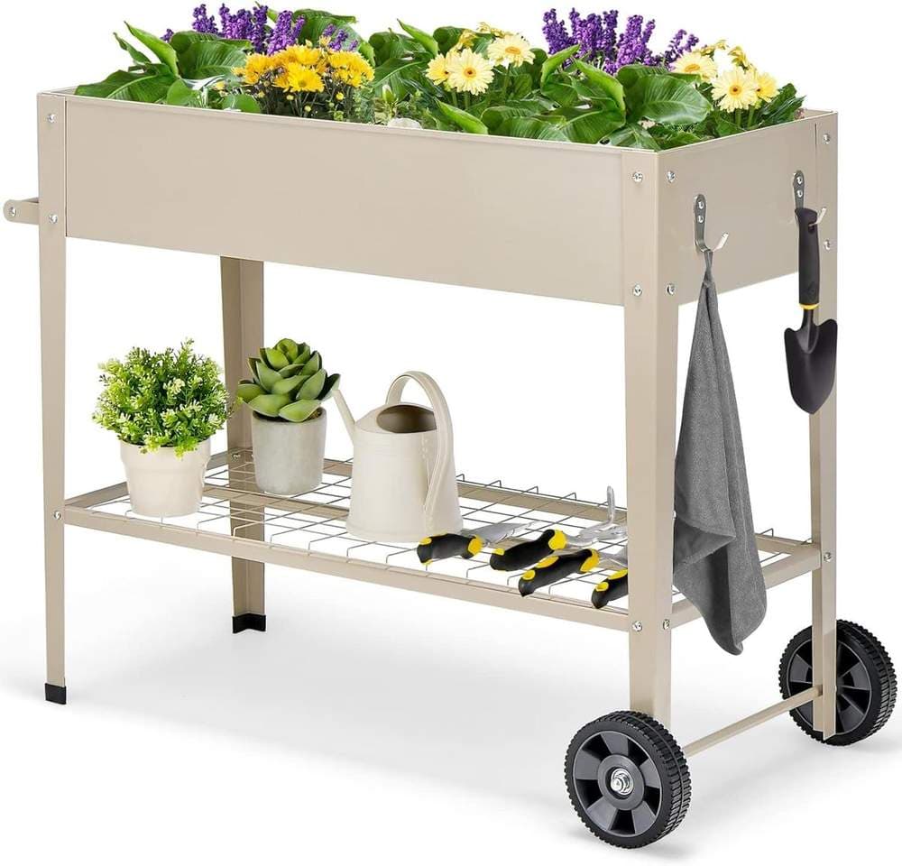 COSTWAY Metall-Hochbeet 95 × 40 cm