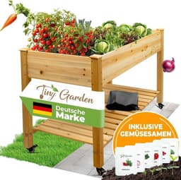 Kleiner Garten Holz-Hochbeet 122 × 59 cm
