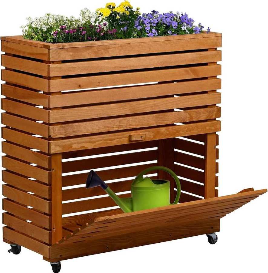 dobar Rolla Holz-Hochbeet Größe L