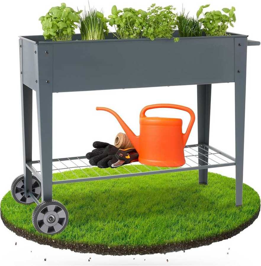 Arebos Metall-Hochbeet 108 × 51 cm