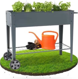 Arebos Metall-Hochbeet 108 × 51 cm