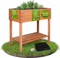 TTL GARDEN Balkon-Hochbeet M 80 × 40 × 80 cm