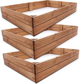 Bestenfalls Holz-Hochbeet mit 3 Pflanzrahmen