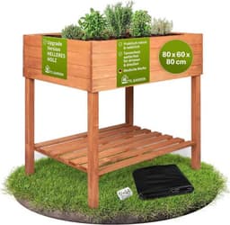 TTL GARDEN Balkon-Hochbeet L 80 × 60 × 80 cm