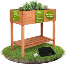 TTL GARDEN Balkon-Hochbeet M 80 × 40 × 80 cm
