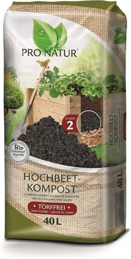 Pro Natur Bio-Hochbeetkompost 40 L
