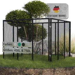Heimfleiss Metallkomposter 750 L schwarz