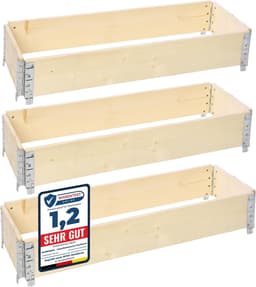 Garronda Palettenrahmen 120 × 40 × 20 cm (3er, GD0141)