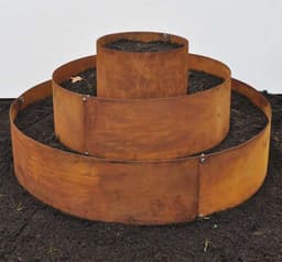 KUHEIGA Metall-Ring-Pyramide Rostoptik Ø 90 cm