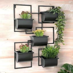 DanDiBo Wand-Metallregal für Kräuter 48 × 13 × 70 cm (96525)