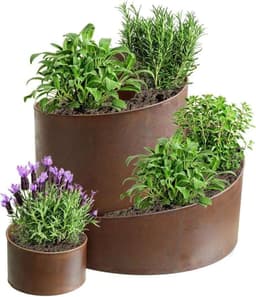 mucHome Kräuterspirale Metall 58.5 × 43 × 41 cm
