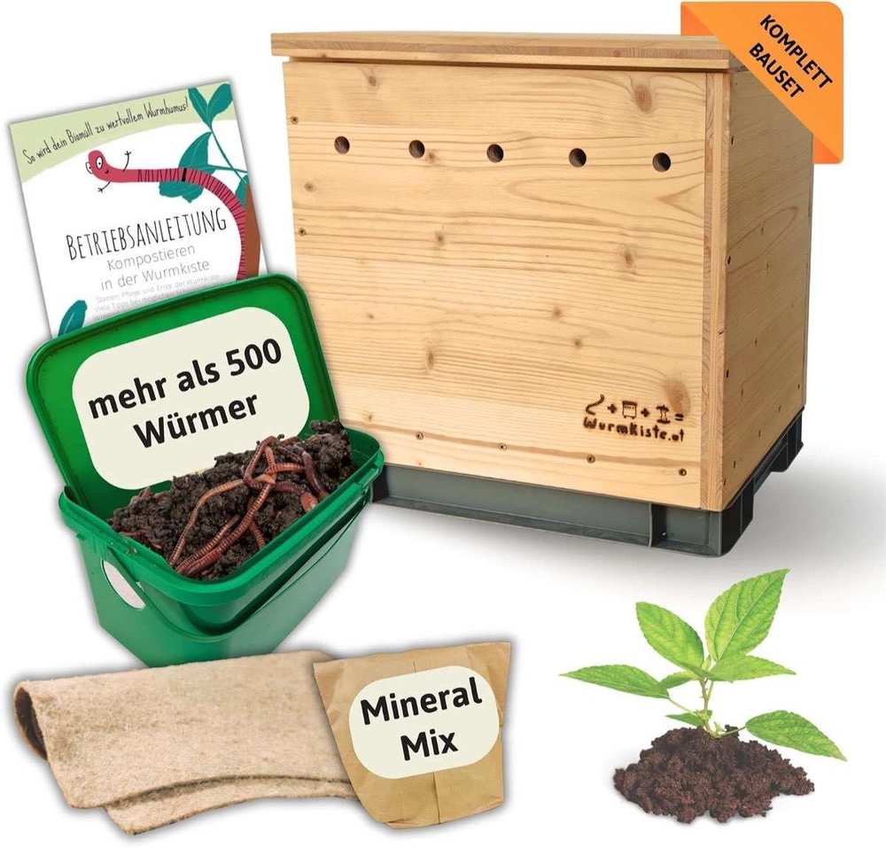 wurmkiste.at Holz-Selbstbauset 28 L