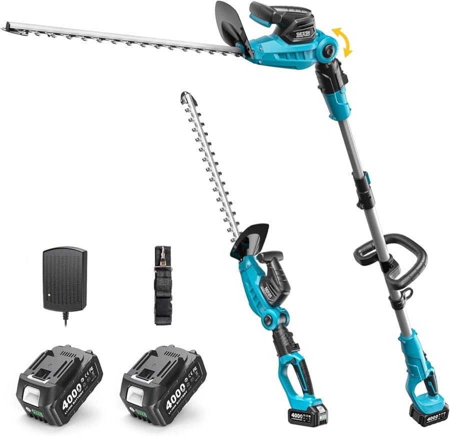 SEESII 20V 2-in-1 Teleskop-Heckenschere