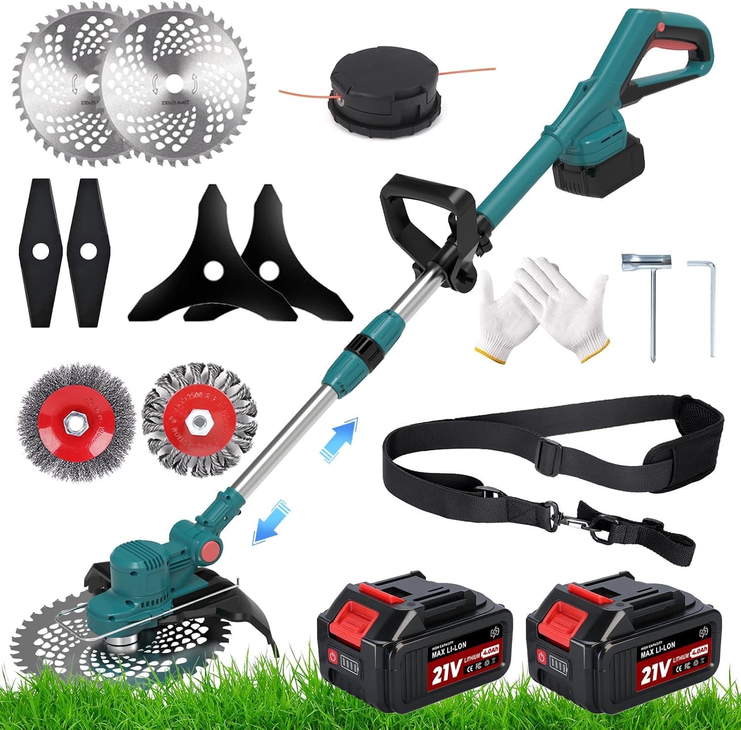 Gapbvys HY-09 Akku-Rasentrimmer (6-in-1 Set, TAP-N-GO)