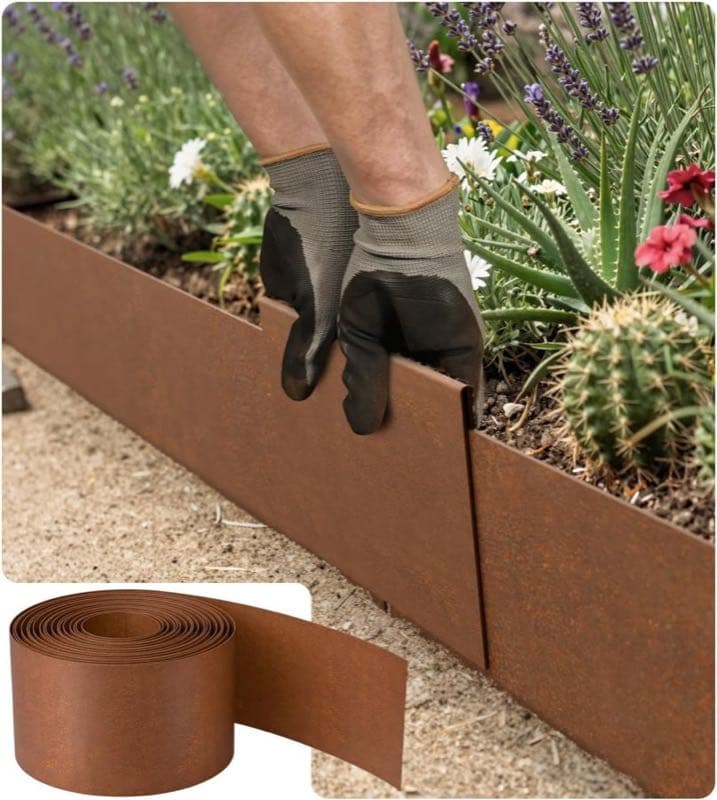 HFHOME Cortenstahl 10 m 0,6 mm