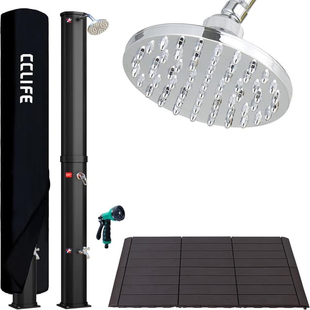 CCLIFE Solardusche 40L mit Handbrause