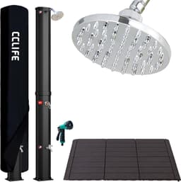 CCLIFE CCLIFE Solardusche 40 L mit Bodenplatte