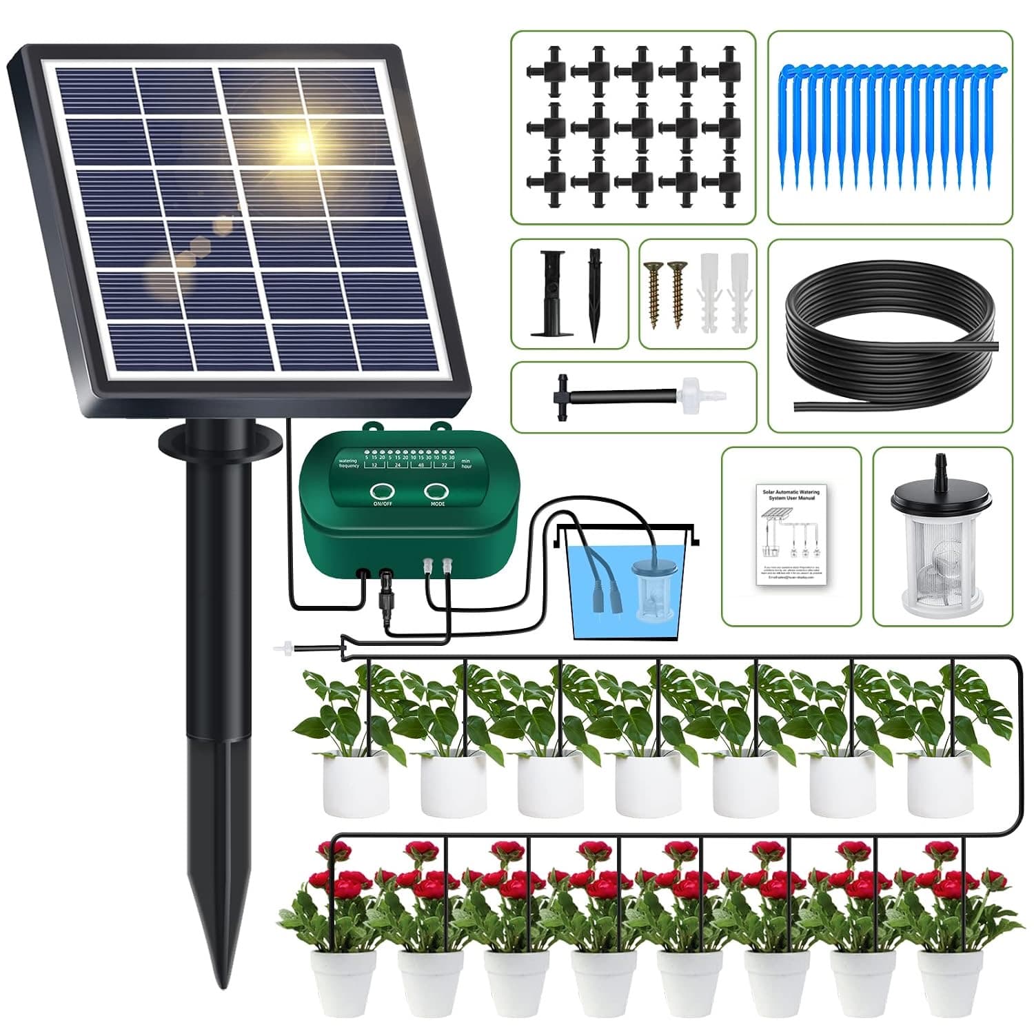 YAHAMOO Solar Bewässerungssystem 15 m