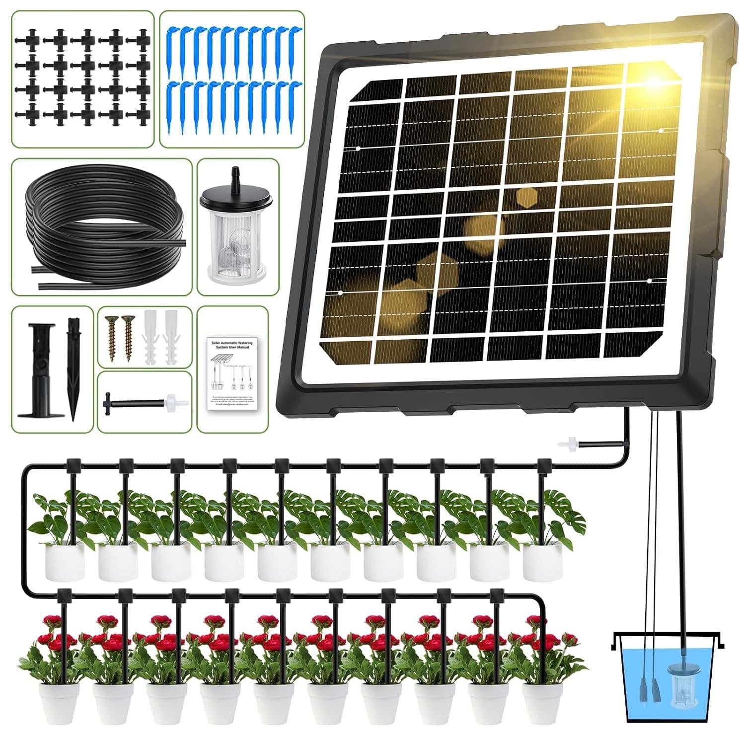 YAHAMOO Solar Bewässerungssystem 20 m