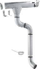 ZAMBELLI Dachrinne Set 6m, RG250 Silber Zink
