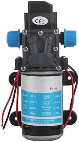 Qiilu 12 V Hochdruck-Membranpumpe — 8 l/min