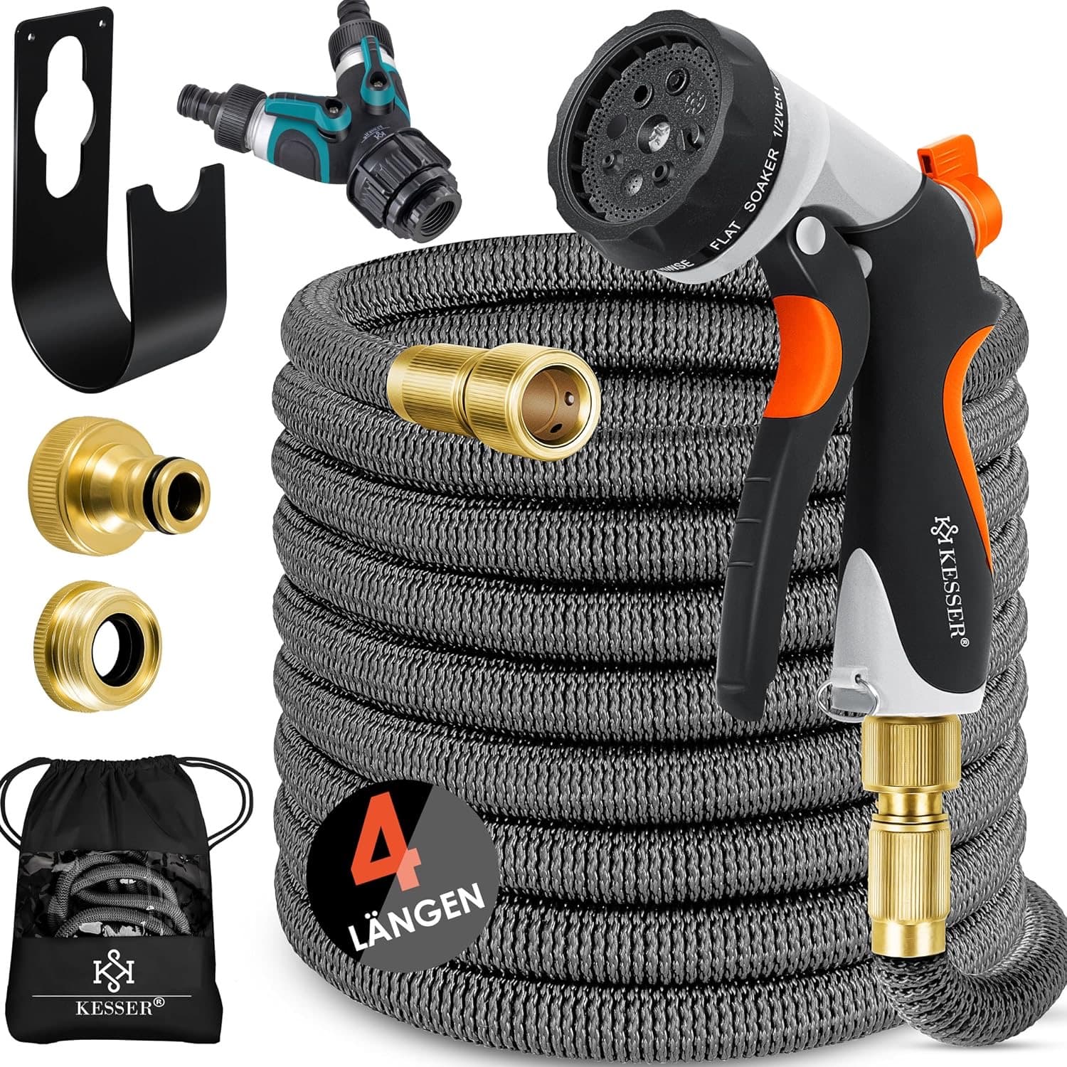 KESSER Flexibler Gartenschlauch 22,5 m