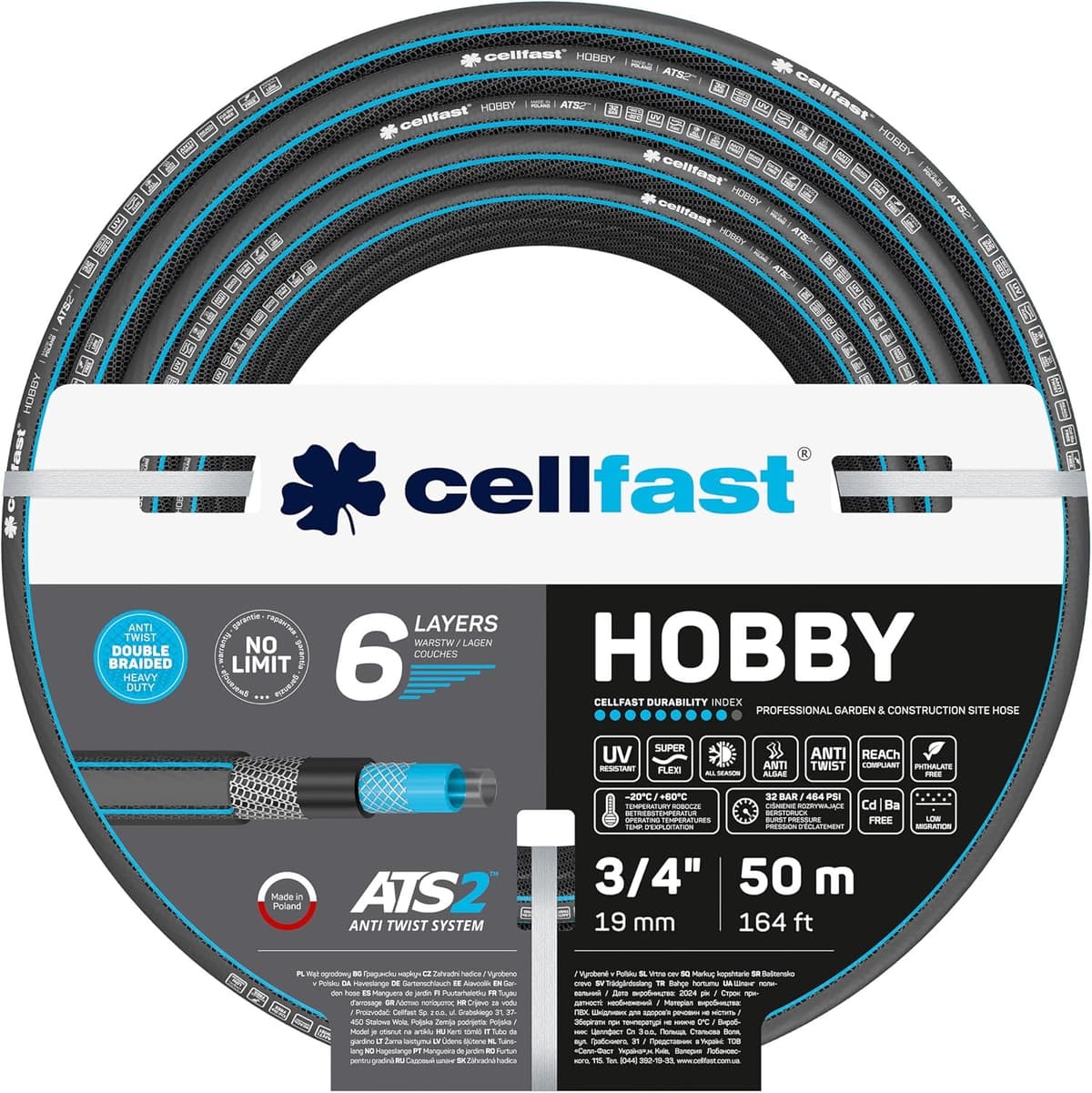 Cellfast HOBBY ATS2 50 m 3/4"