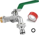 SPGOOD Wasserhahn Garten Doppelhahn 1/2 Zoll
