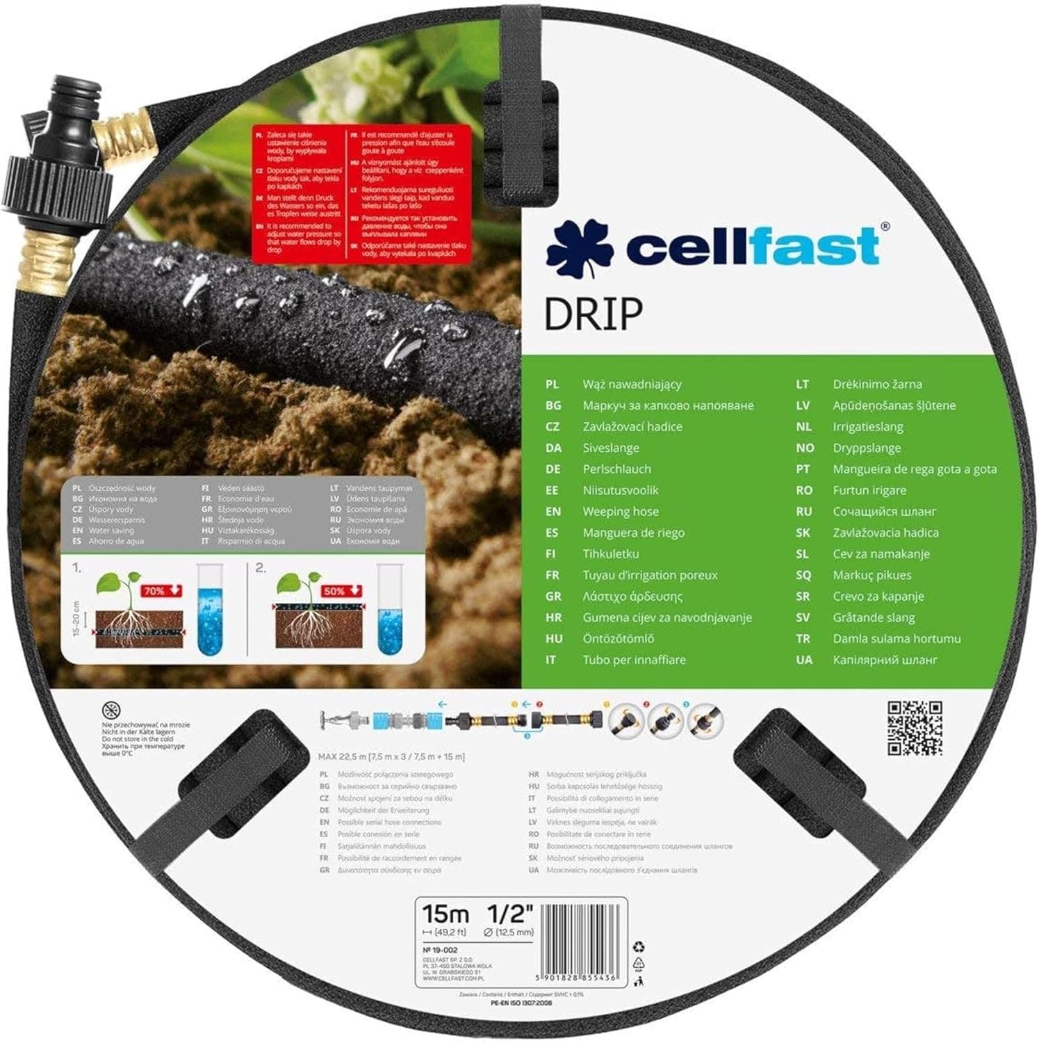 Cellfast Tropfschlauch Perlschlauch 15 m Set