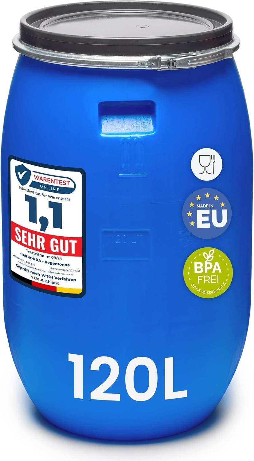 Garronda Weithalsfass 120 L GD-0078 Blau