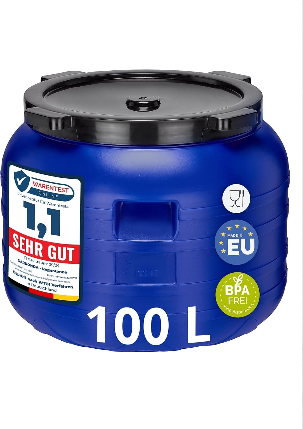 Garronda Weithalsfass 100 L GD-0093 Blau