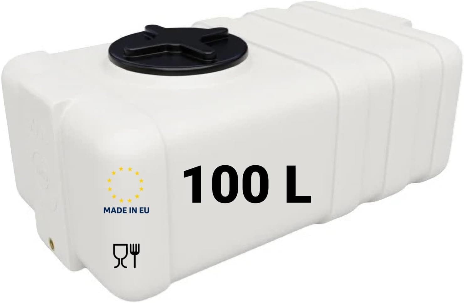 KMND Wassertank 100 L PE-HD flach