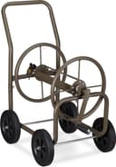 Relaxdays Schlauchwagen XL Metall braun