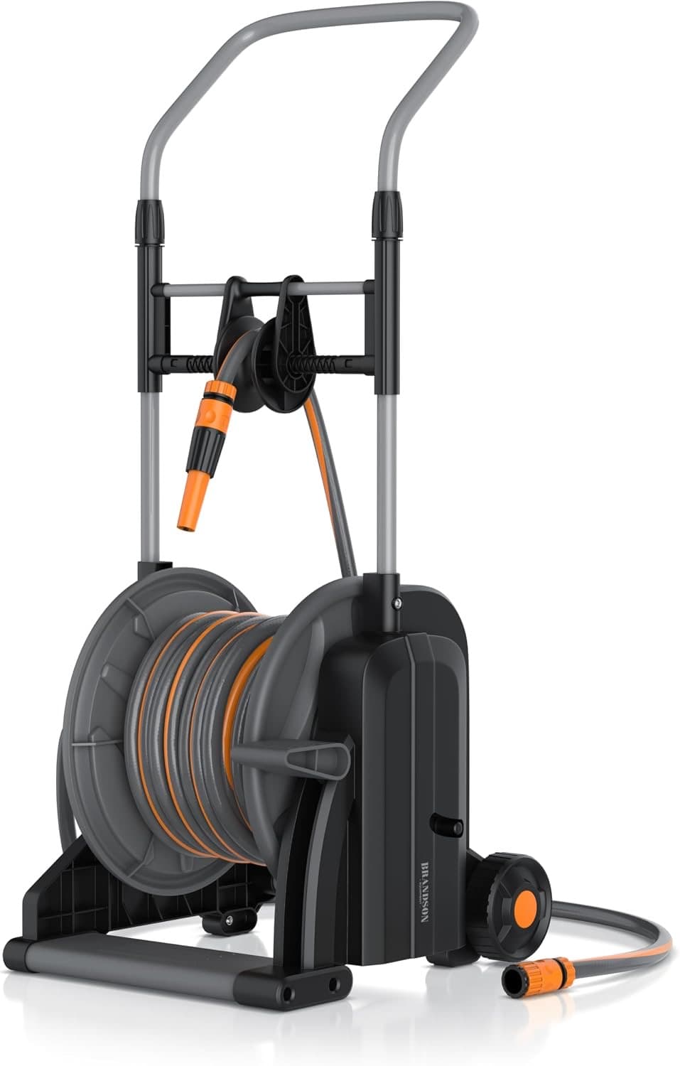 Brandson Schlauchwagen 25 m mit Fußpedal