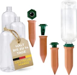 – Tonkegel-Set 4 Pflanzen mit PET-Flaschen