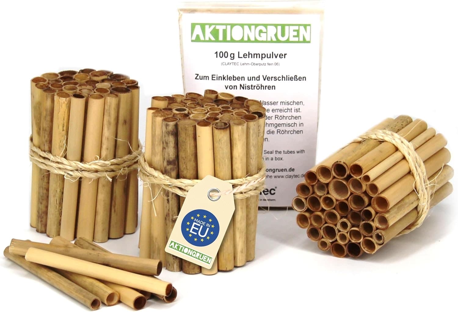 aktiongrün Schilfröhrchen 100 × 8 cm